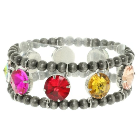 Western Crystal Navajo Stretch Bracelet - Picture 1 of 2